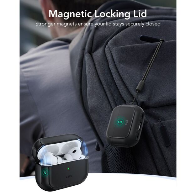 ESR Orbit HaloLock MagSafe case for AirPods Pro 3 - black 6