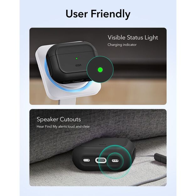 ESR Orbit HaloLock MagSafe case for AirPods Pro 3 - black 7