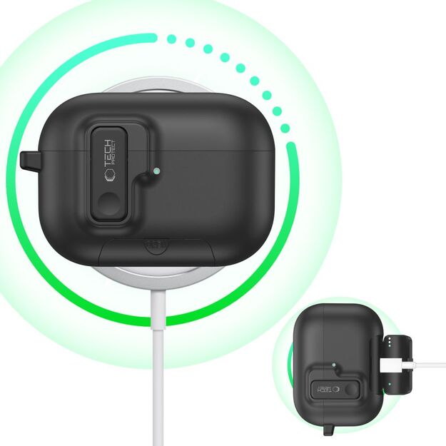 Tech-Protect Slim Hook Case for AirPods Pro 3 - Black 5