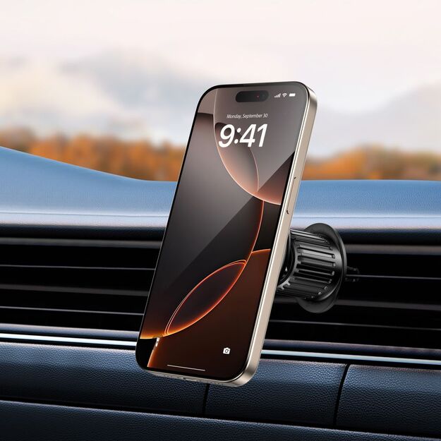 Tech-Protect mm15W-V10 Magnetic MagSafe Car Holder for Cockpit/Windshield/Air Vent - Black 7