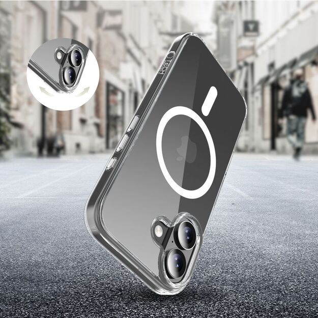 Tech-Protect Flexair Hybrid CC MagSafe Case for iPhone 17 - Clear 4