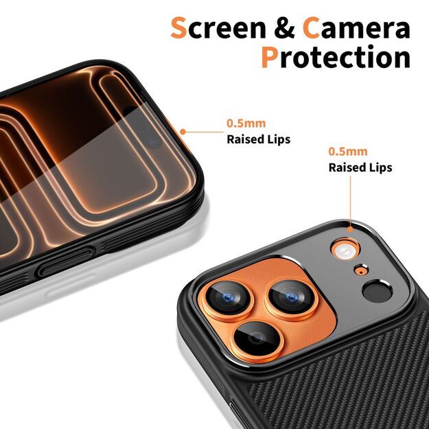 Tech-Protect Kevlar Aramid MagSafe case for iPhone 17 Pro - black 6