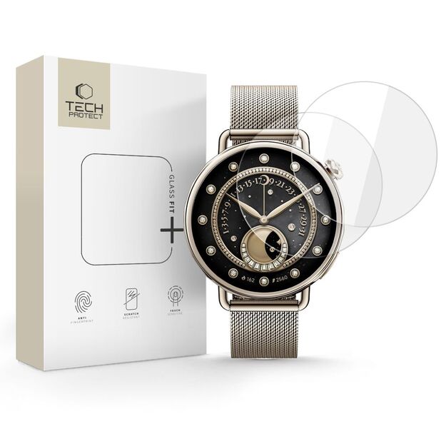 Tech-Protect Glass Fit+ 2-pack for Xiaomi Watch S4 41 mm