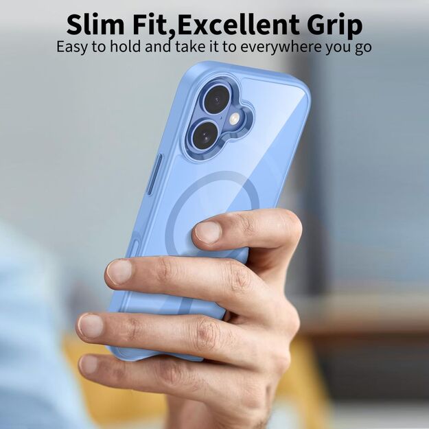 Tech-Protect MagMat MagSafe Case for iPhone 17 - Transparent Blue 5