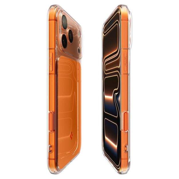 Spigen Thin Fit MagSafe Case for iPhone 17 Pro - Transparent Orange 6