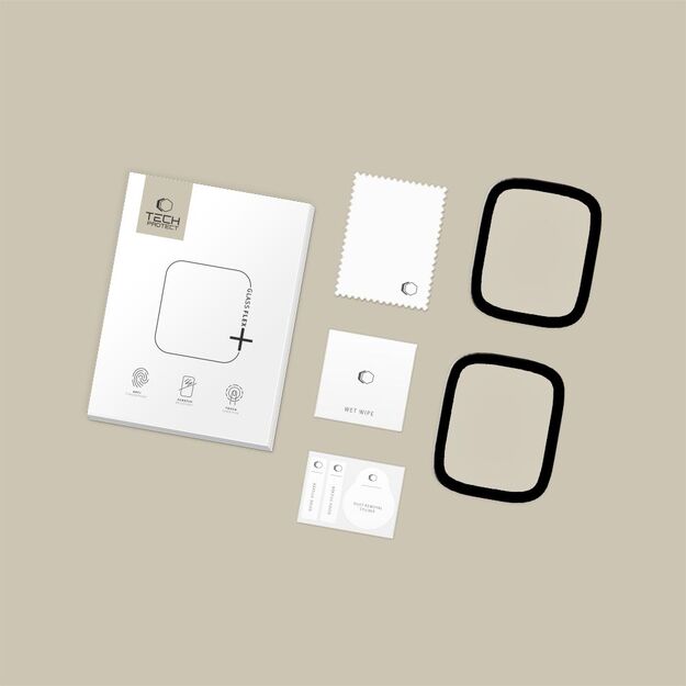 Tech-Protect Glass Flex+ 2-pack for Apple Watch 44mm - black 4