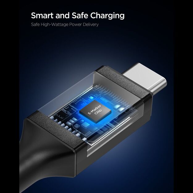 Spigen EB10010CC 100W 100 cm Cable - Black 3