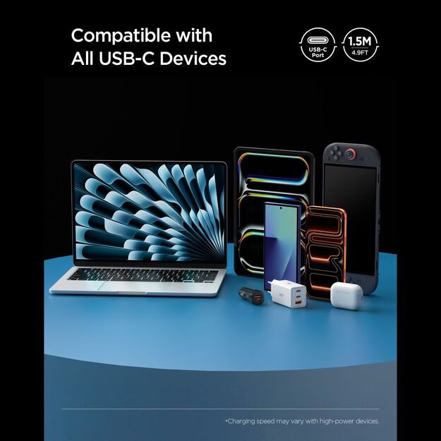 Spigen EB10010CC 100W 100 cm Cable - Black 7