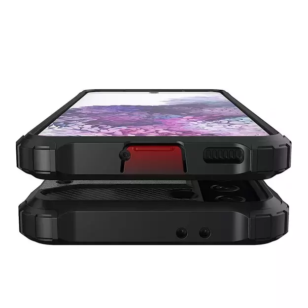 Hybrid Armor Case Tough Rugged Cover for Samsung Galaxy S22+ (S22 Plus) black 3