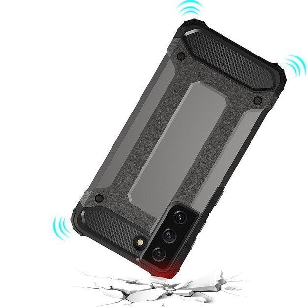 Hybrid Armor Case Tough Rugged Cover for Samsung Galaxy S22+ (S22 Plus) black 11