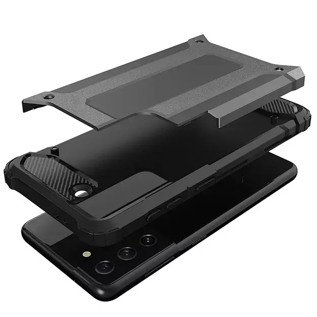 Hybrid Armor Case Tough Rugged Cover for Samsung Galaxy S22+ (S22 Plus) black 14