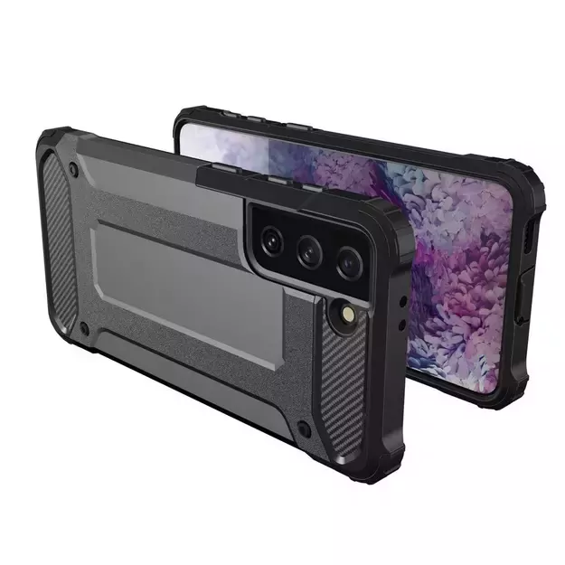 Hybrid Armor Case Tough Rugged Cover for Samsung Galaxy S22+ (S22 Plus) black 6