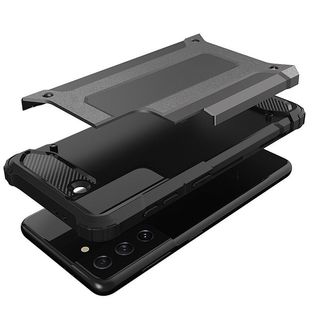 Hybrid Armor Case Tough Rugged Cover for Samsung Galaxy S22+ (S22 Plus) black 7