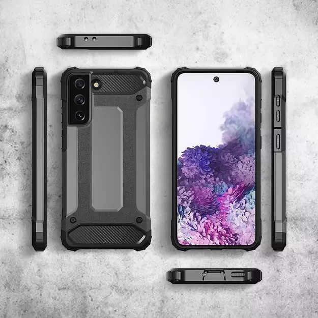 Hybrid Armor Case Tough Rugged Cover for Samsung Galaxy S22+ (S22 Plus) black 5