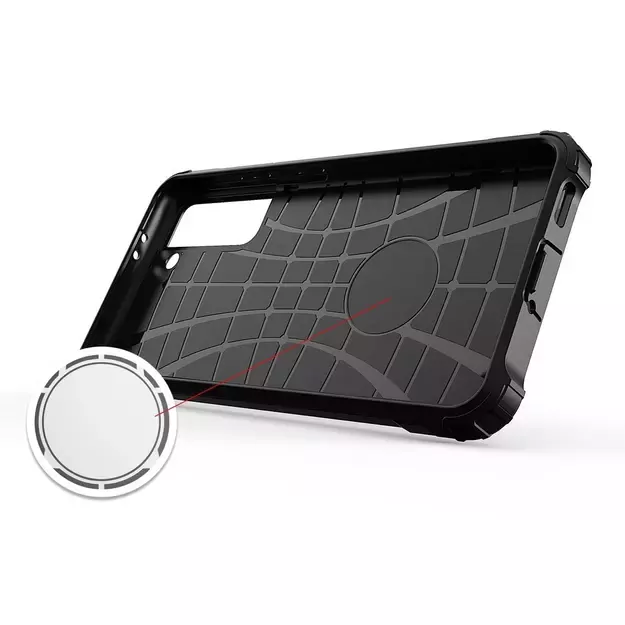 Hybrid Armor Case Tough Rugged Cover for Samsung Galaxy S22+ (S22 Plus) black 1