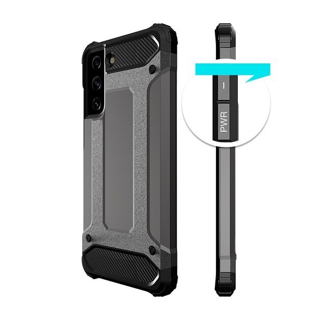 Hybrid Armor Case Tough Rugged Cover for Samsung Galaxy S22+ (S22 Plus) black 9