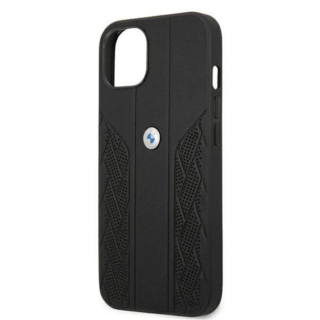 Etui BMW BMHCP13SRSPPK iPhone 13 mini 5,4  czarny/black hardcase Leather Curve Perforate 5