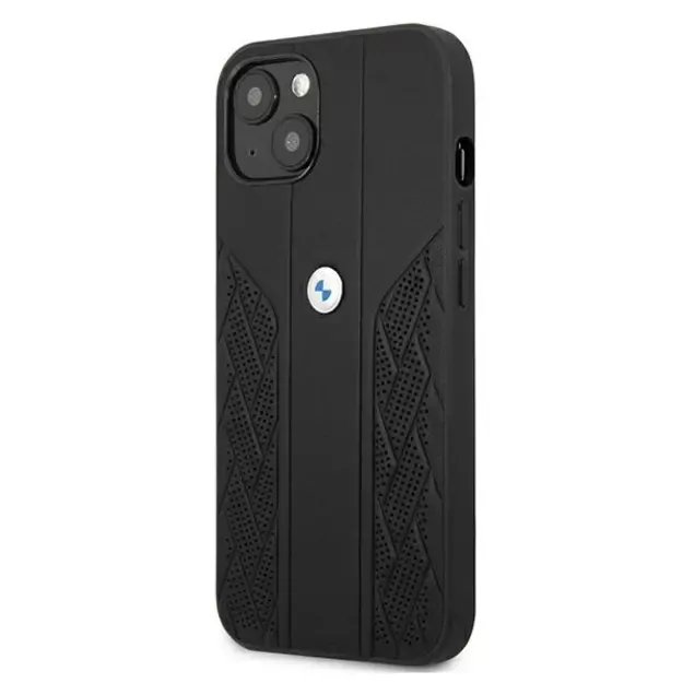 Etui BMW BMHCP13SRSPPK iPhone 13 mini 5,4  czarny/black hardcase Leather Curve Perforate 8