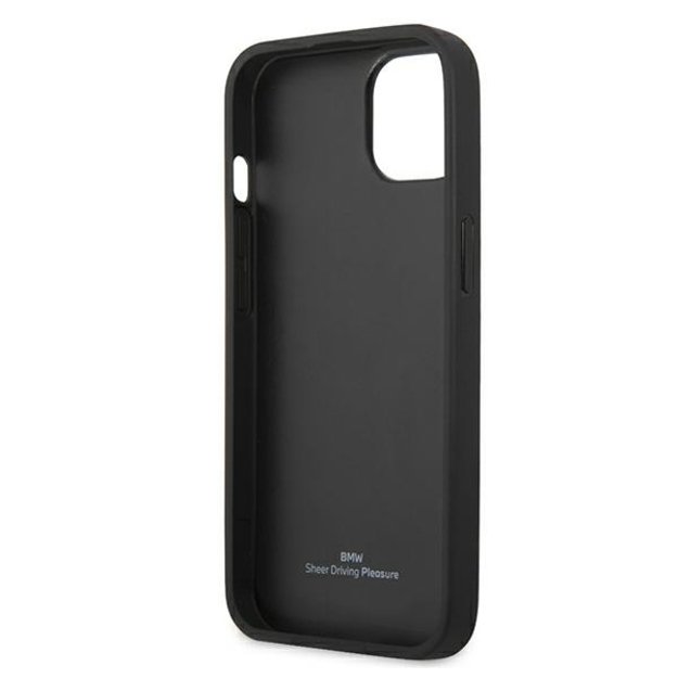 Etui BMW BMHCP13SRSPPK iPhone 13 mini 5,4  czarny/black hardcase Leather Curve Perforate 6