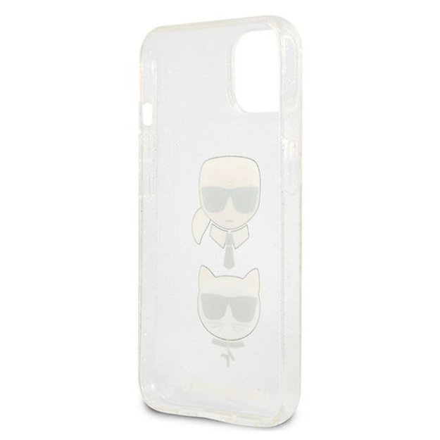 Karl Lagerfeld KLHCP13SKCTUGLS iPhone 13 mini 5,4  srebrny/silver hardcase Glitter Karl`s & Choupette 6