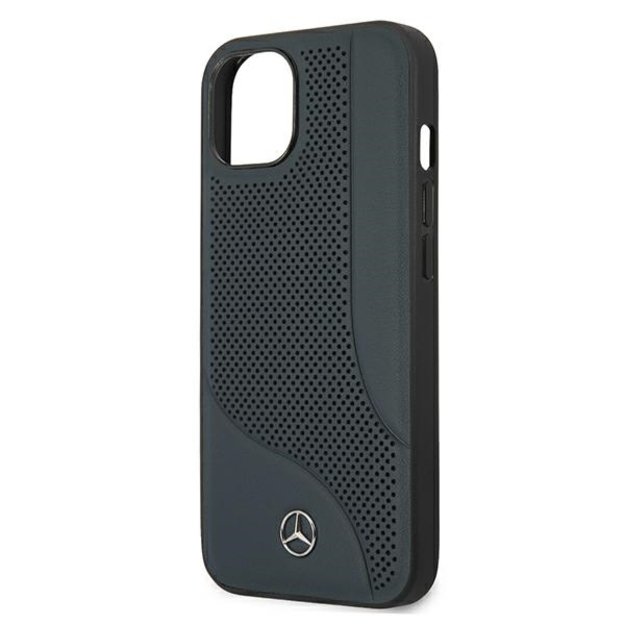 Mercedes MEHCP13SCDONA iPhone 13 mini 5,4  granatowy/navy hardcase Leather Perforated Area 12
