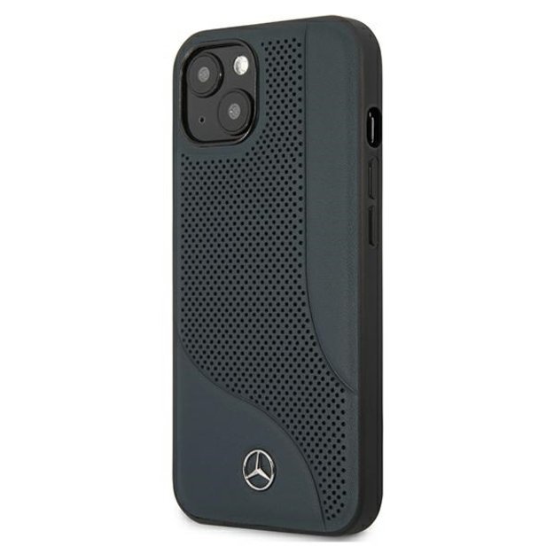 Mercedes MEHCP13SCDONA iPhone 13 mini 5,4  granatowy/navy hardcase Leather Perforated Area 8