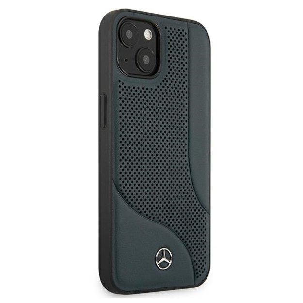 Mercedes MEHCP13SCDONA iPhone 13 mini 5,4  granatowy/navy hardcase Leather Perforated Area 10