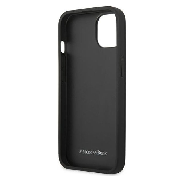 Mercedes MEHCP13SCDONA iPhone 13 mini 5,4  granatowy/navy hardcase Leather Perforated Area 13