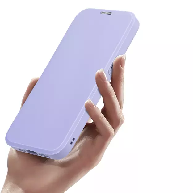 iPhone 15 Pro Max Magnetic MagSafe Flip Case Dux Ducis Skin X Pro - Purple 5