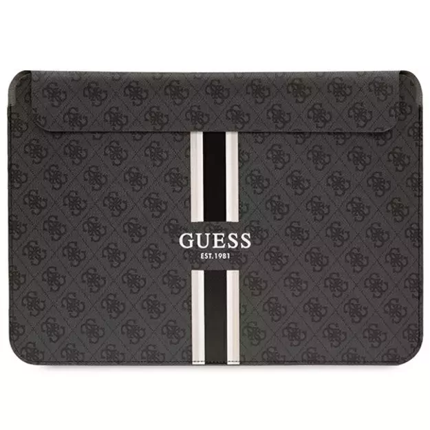 Guess 4G Printed Stripes cover for a 14&quot  laptop - black