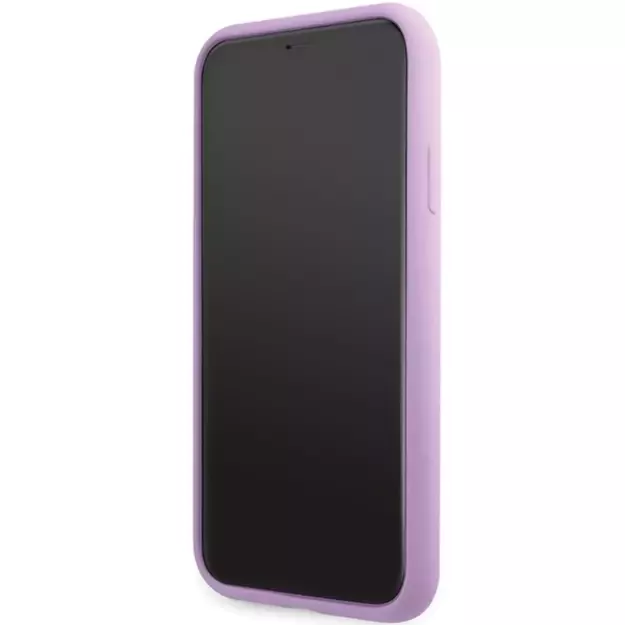 Karl Lagerfeld KLHCN61SKSVGU iPhone 11 / Xr 6.1  purple/purple hardcase Silicone Signature 4