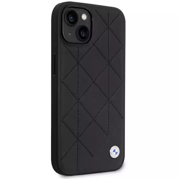 Case BMW BMHCP14S22RQDK iPhone 14 6.1  black/black Leather Quilted 3