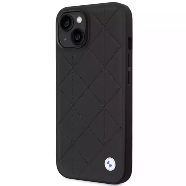Case BMW BMHCP14S22RQDK iPhone 14 6.1  black/black Leather Quilted 1