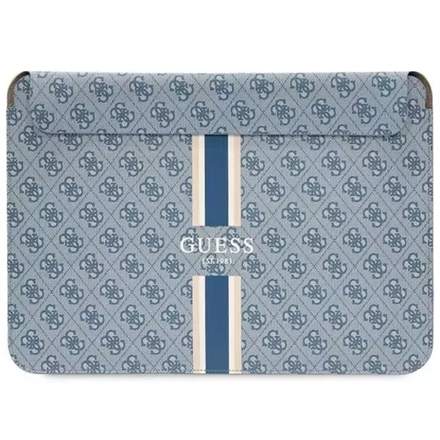 Guess 4G Printed Stripes cover for a 14&quot  laptop - blue