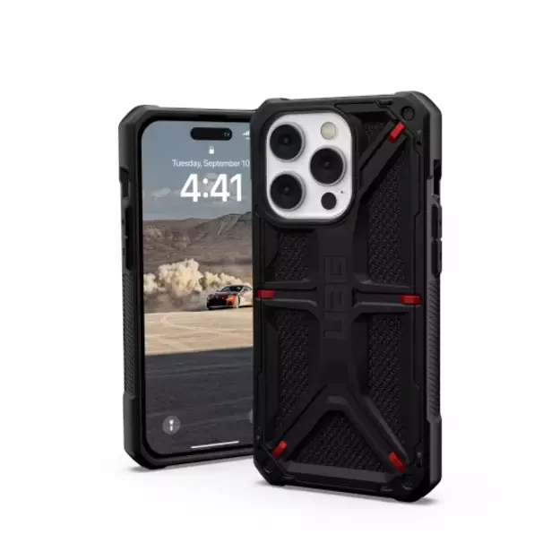 UAG Monarch case for iPhone 14 Pro - black kevlar 2