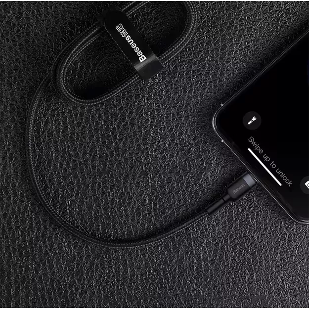 Baseus CATLKLF-G1 Lightning - USB-C PD QC cable 18W 480Mb/s 1m - black and gray 13