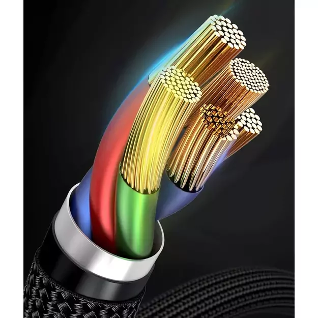 Baseus CATLKLF-G1 Lightning - USB-C PD QC cable 18W 480Mb/s 1m - black and gray 8