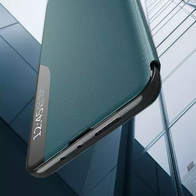 Eco Leather View Case elegant bookcase type case with kickstand for Samsung Galaxy A02s EU black 15