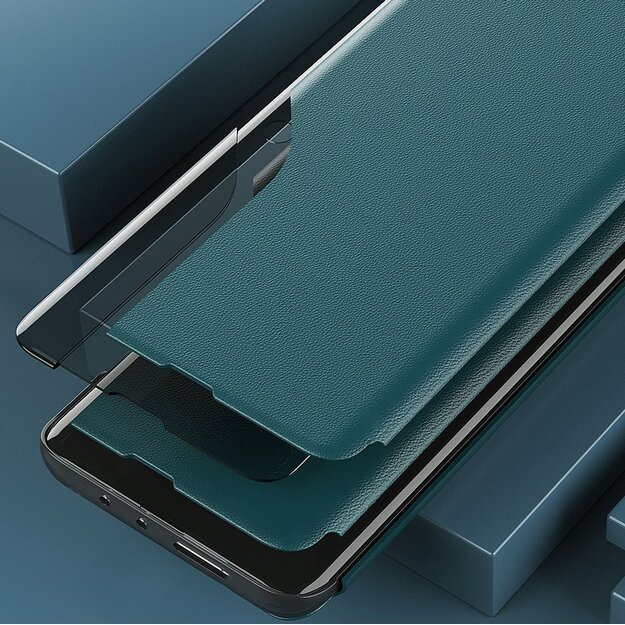 Eco Leather View Case elegant bookcase type case with kickstand for Samsung Galaxy A02s EU black 11