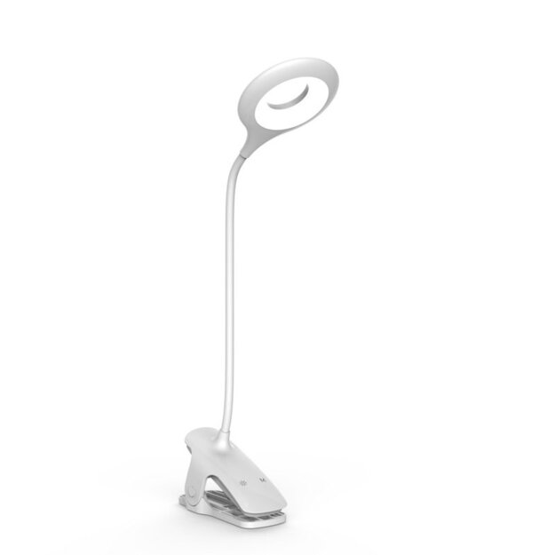 [RETURNED ITEM] Wireless LED reading lamp with clip + black micro USB cable 9