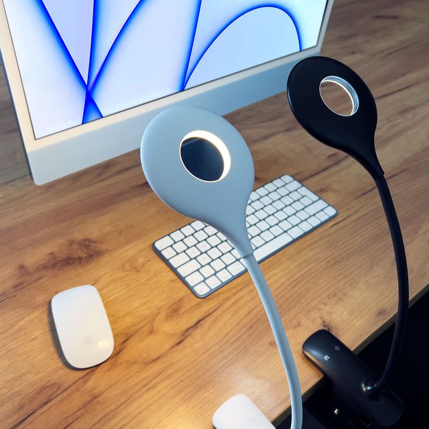[RETURNED ITEM] Wireless LED reading lamp with clip + black micro USB cable 6