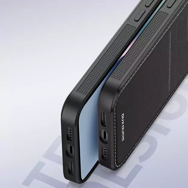 3in1 Wallet Case with Stand for iPhone 15 Plus MagSafe RFID Blocker Dux Ducis Rafi Mag - Black 26