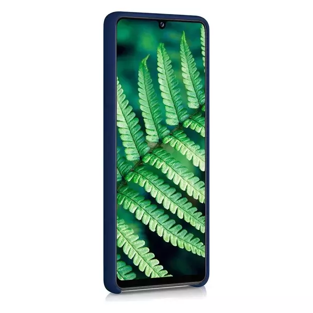 Silicone Case Soft Flexible Rubber Cover for Samsung Galaxy A42 5G blue 1
