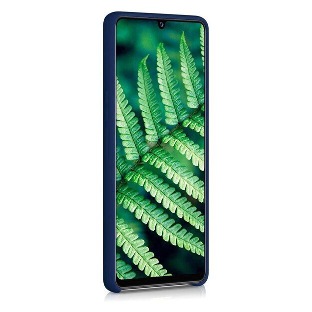Silicone Case Soft Flexible Rubber Cover for Samsung Galaxy A42 5G blue 3
