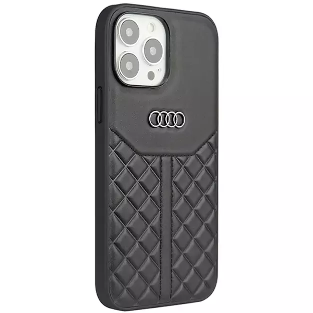 Audi Genuine Leather iPhone 13 Pro / 13 6.1&quot  black/black hardcase AU-TPUPCIP13P-Q8/D1-BK 1
