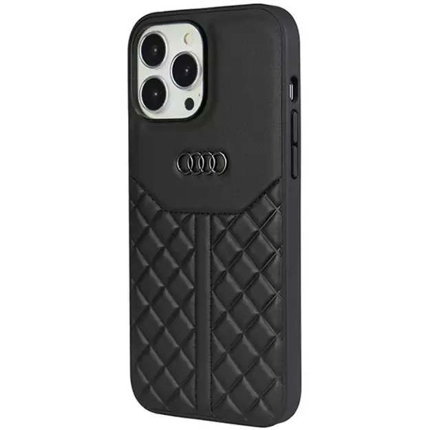 Audi Genuine Leather iPhone 13 Pro / 13 6.1&quot  black/black hardcase AU-TPUPCIP13P-Q8/D1-BK 2