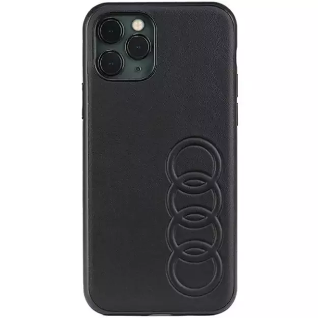 Audi Synthetic Leather iPhone 11 Pro 5.8&quot  black/black hardcase AU-TPUPPCIP11-TT/D1-BK