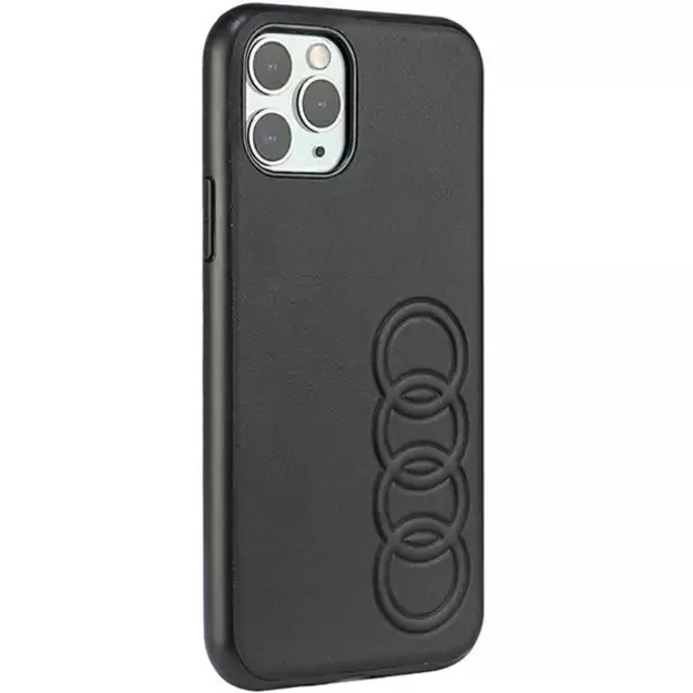 Audi Synthetic Leather iPhone 11 Pro 5.8&quot  black/black hardcase AU-TPUPPCIP11-TT/D1-BK 6