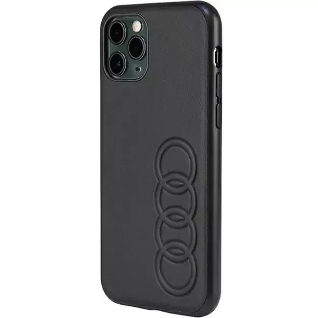 Audi Synthetic Leather iPhone 11 Pro 5.8&quot  black/black hardcase AU-TPUPPCIP11-TT/D1-BK 7