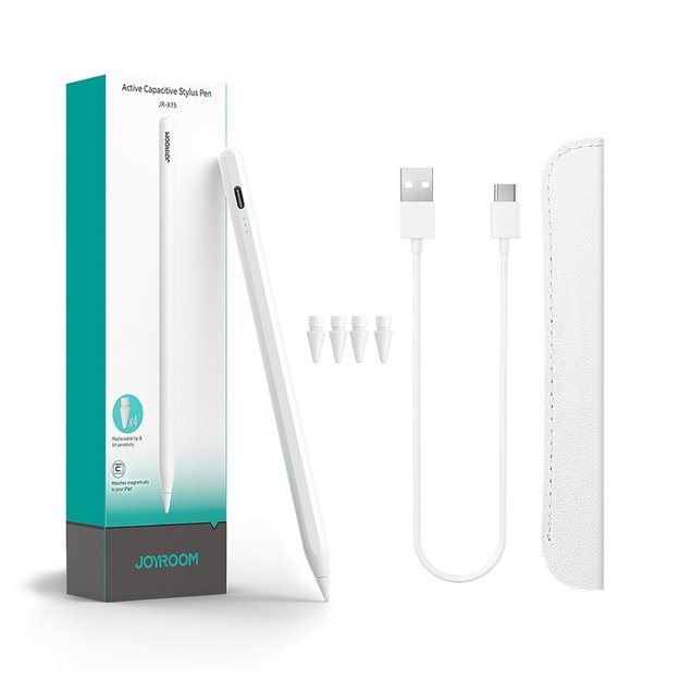 Joyroom JR-X15 active stylus 130mAh USB-C - white 3
